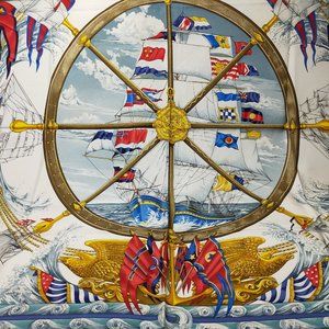 Authentic Hermes Multi color scarf Carre 90 multi color.